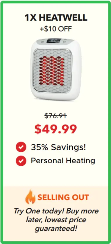 HeatWell package price 